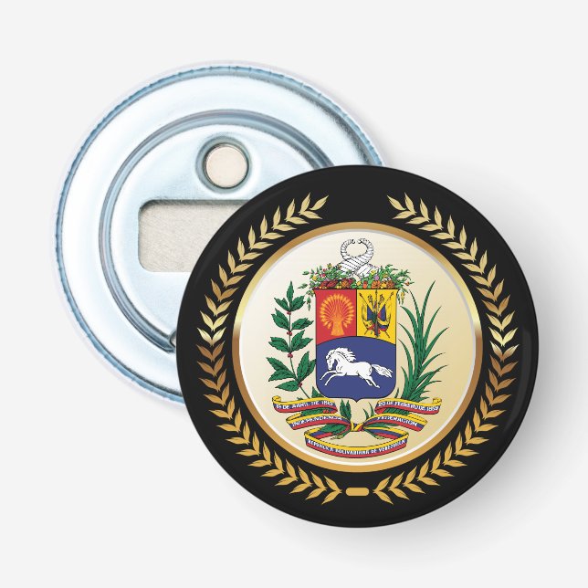 Venezuela Coat of Arms Bottle Opener (Front)