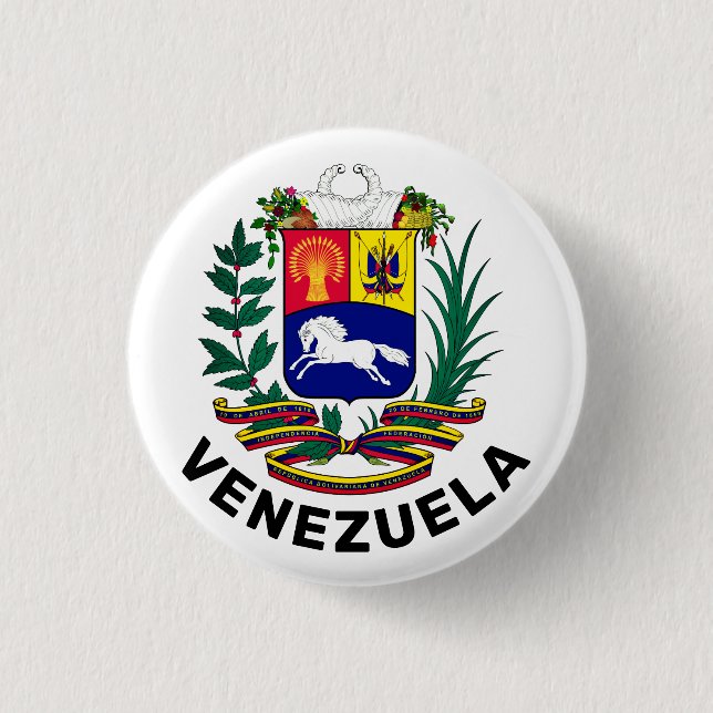 Venezuela coat of arms button (Front)