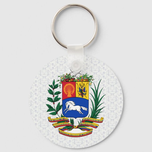 Venezuela Coat of Arms detail Keychain (Front)