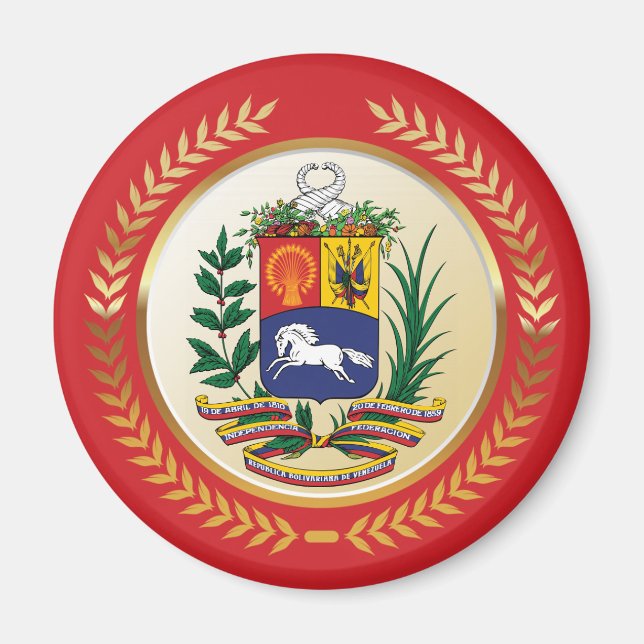 Venezuela Coat of Arms Magnet (Front)