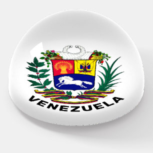 Venezuela coat of arms paperweight