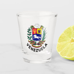 Venezuela coat of arms shot glass