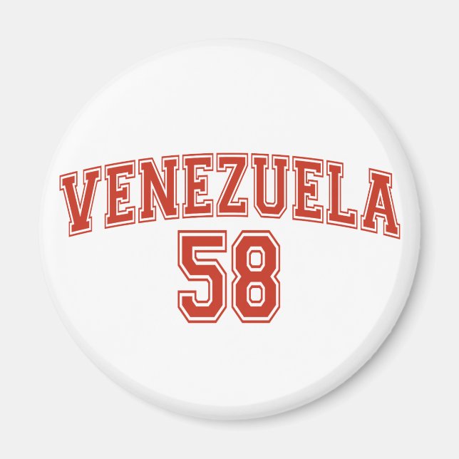 Venezuela Country Code Magnet (Front)