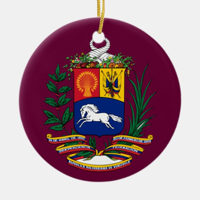 VENEZUELA* Custom Christmas Ornament (Front)