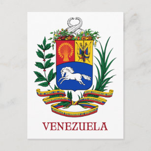 VENEZUELA - emblem/coat of arms/flag/symbol Postcard