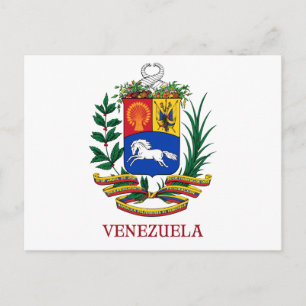 VENEZUELA - emblem/coat of arms/flag/symbol Postcard