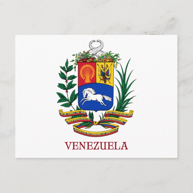 VENEZUELA - emblem/coat of arms/flag/symbol Postcard (Front)
