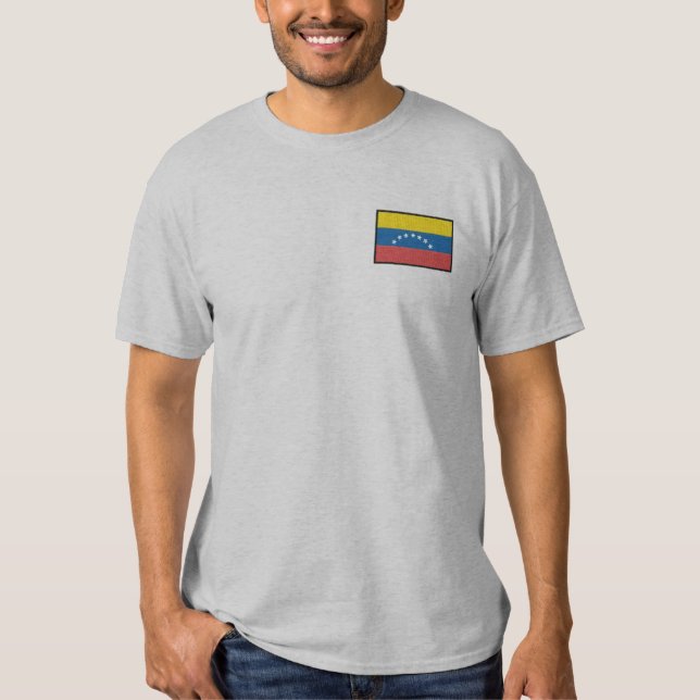 Venezuela Embroidered T-Shirt (Front)
