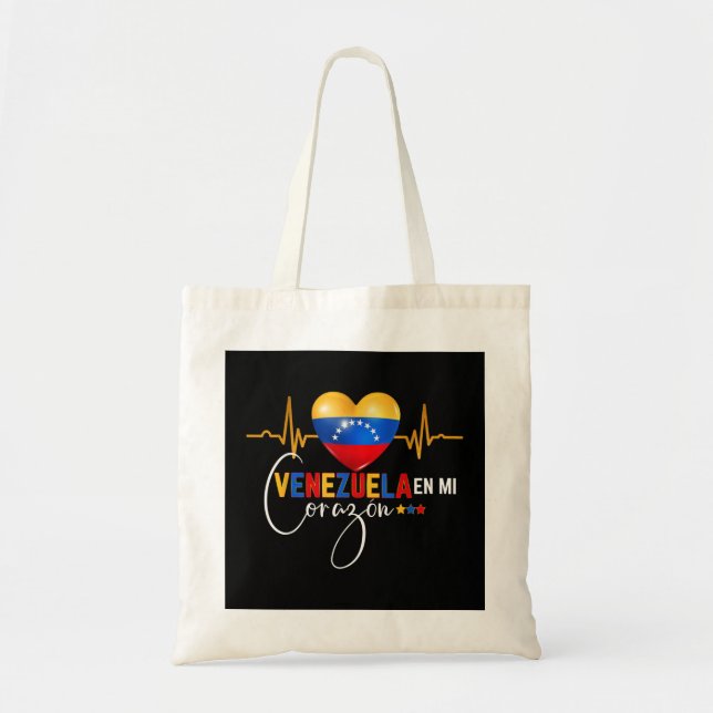 Venezuela en el Corazon Venezuelan Pride  Tote Bag (Front)
