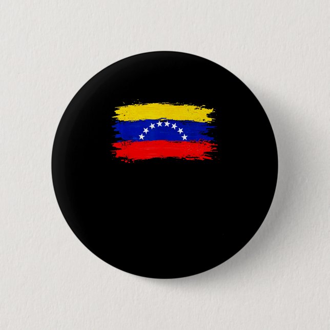 Venezuela Flag 2026 Libre Peace  Button (Front)