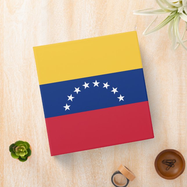 Venezuela flag 3 ring binder (In Situ)