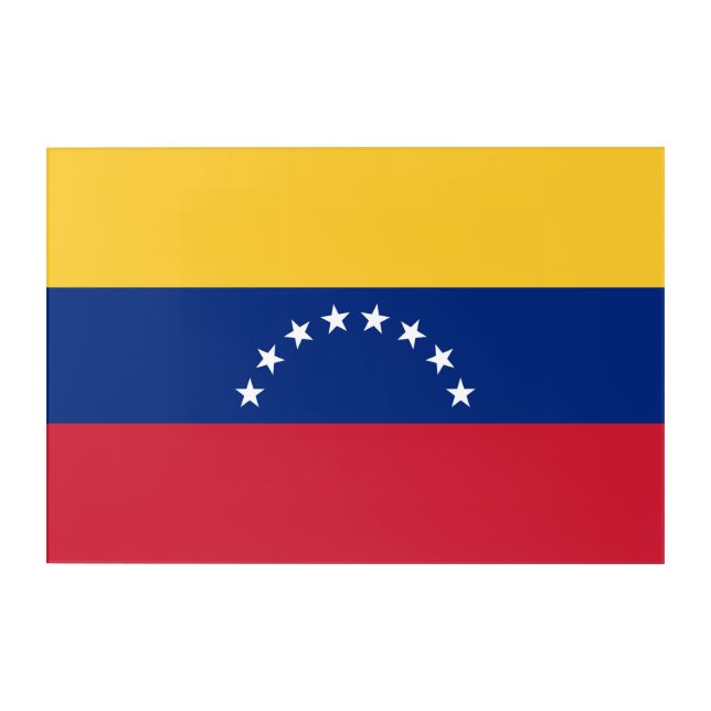 Venezuela flag acrylic print (Front)