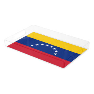 Venezuela flag acrylic tray