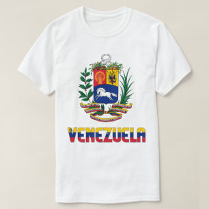 Venezuela Flag and Coat Of Arms Patriotic T-Shirt