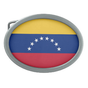 Venezuela flag belt buckle