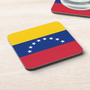 Venezuela flag beverage coaster