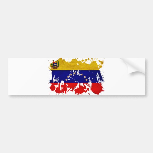 Venezuela Flag Bumper Sticker (Front)