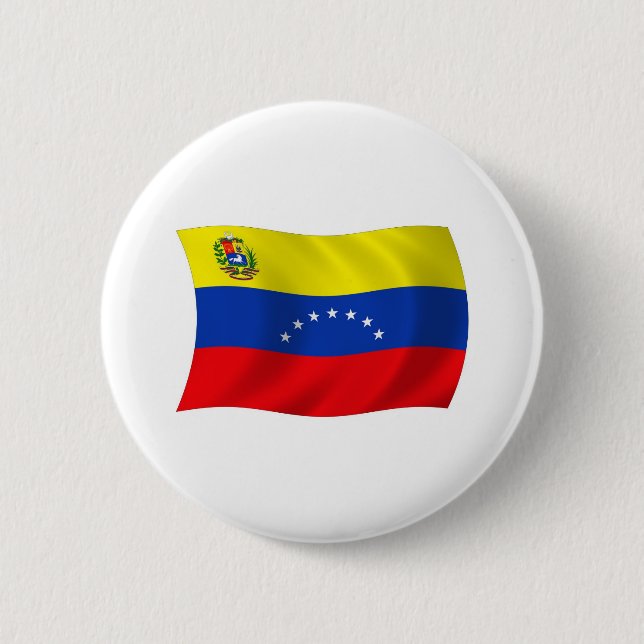 Venezuela Flag Button (Front)
