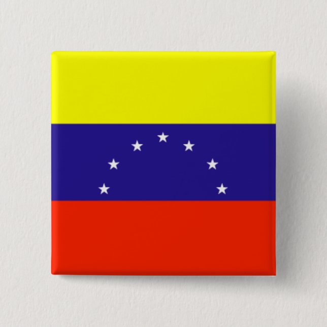 Venezuela Flag Button (Front)