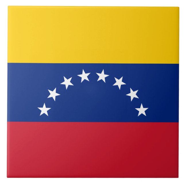 Venezuela Flag Ceramic Tile (Front)