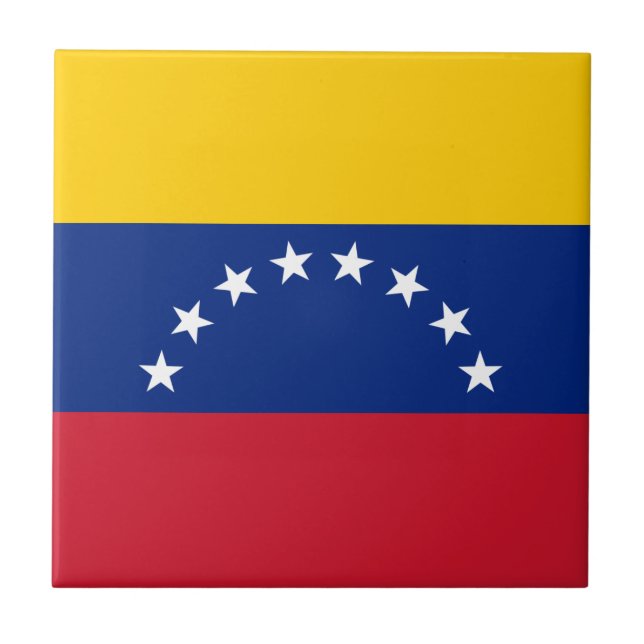 Venezuela Flag Ceramic Tile (Front)