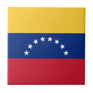 Venezuela flag ceramic tile