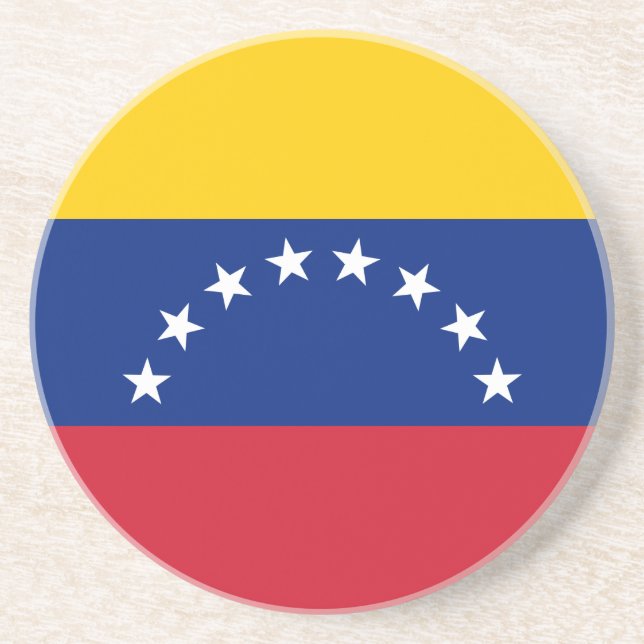 Venezuela flag coaster (Front)