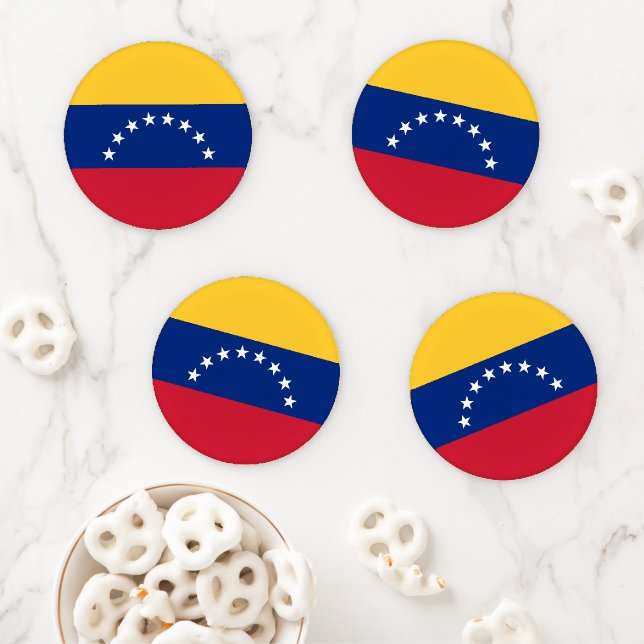 Venezuela flag coaster set (In Situ)