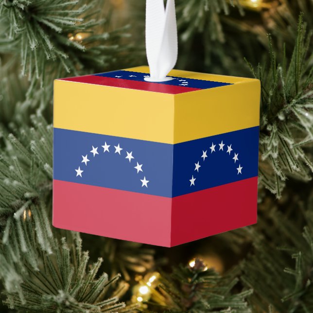 Venezuela flag cube ornament (Tree)