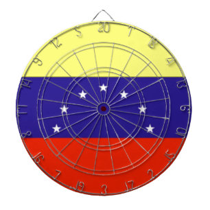 Venezuela Flag Dartboard With Darts