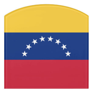 Venezuela flag door sign