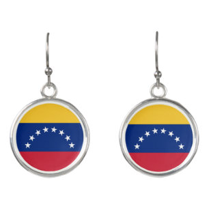 Venezuela flag earrings