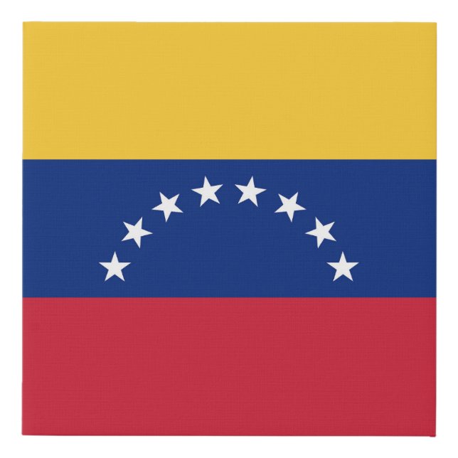 Venezuela flag faux canvas print (Front)