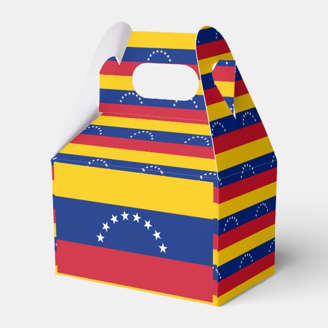 Venezuela Flag Favor Boxes (Back Side)