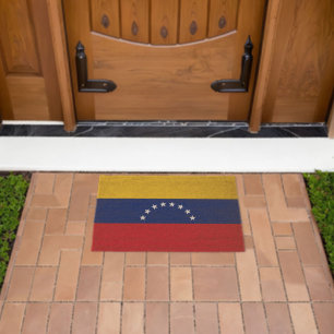 Venezuela flag fiber doormat