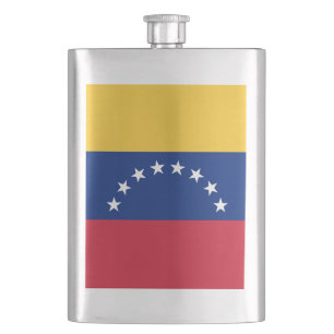 Venezuela flag flask