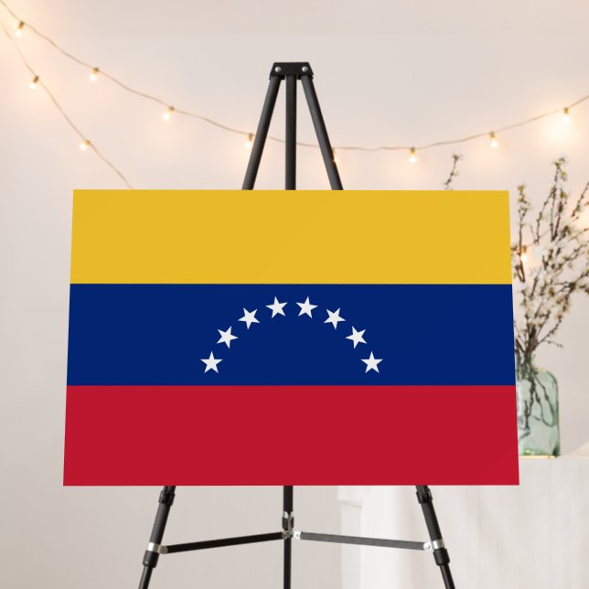 Venezuela flag foam board (In Situ (Stand))