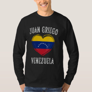 Venezuela Flag Heart Juan Griego City T-Shirt