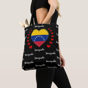 Venezuela Flag, Heart Venezuela Flag fashion/sport Tote Bag