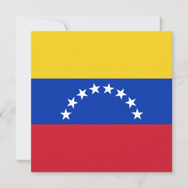 Venezuela Flag Invitation (Front)
