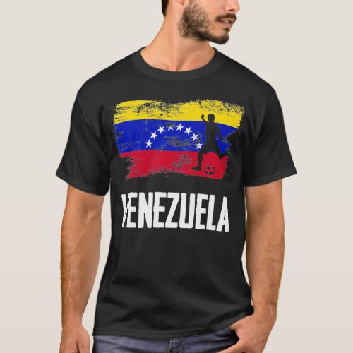 Venezuela Flag Jersey Venezuelan Soccer Team Venez T_Shirt