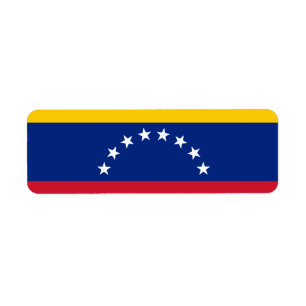 Venezuela flag label