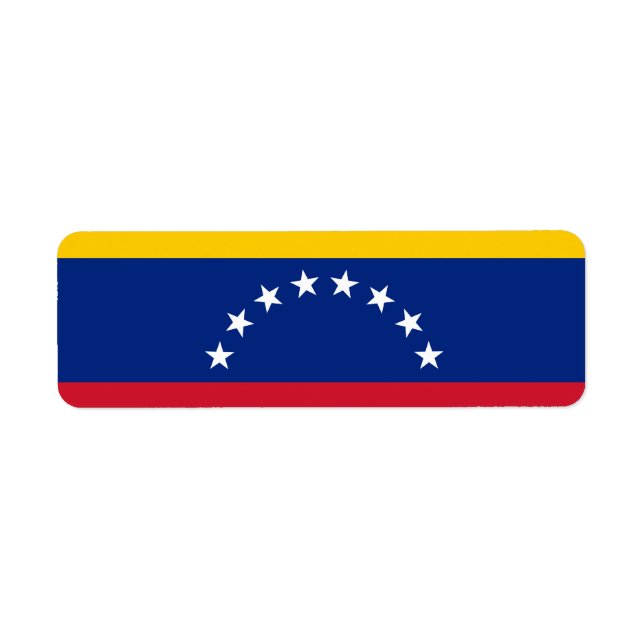 Venezuela flag label (Front)