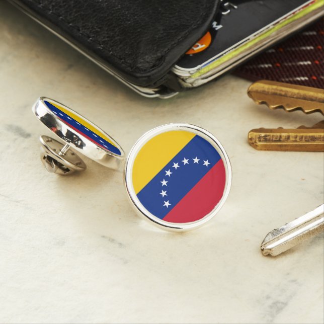 Venezuela Flag Lapel Pin (In Situ)