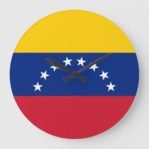 Venezuela Flag Large Clock