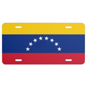 Venezuela Flag License Plate