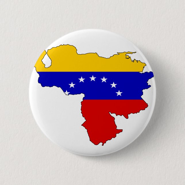 Venezuela flag map button (Front)