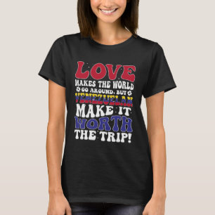 Venezuela Flag Men & Women Cute Til Venezuelans T-Shirt