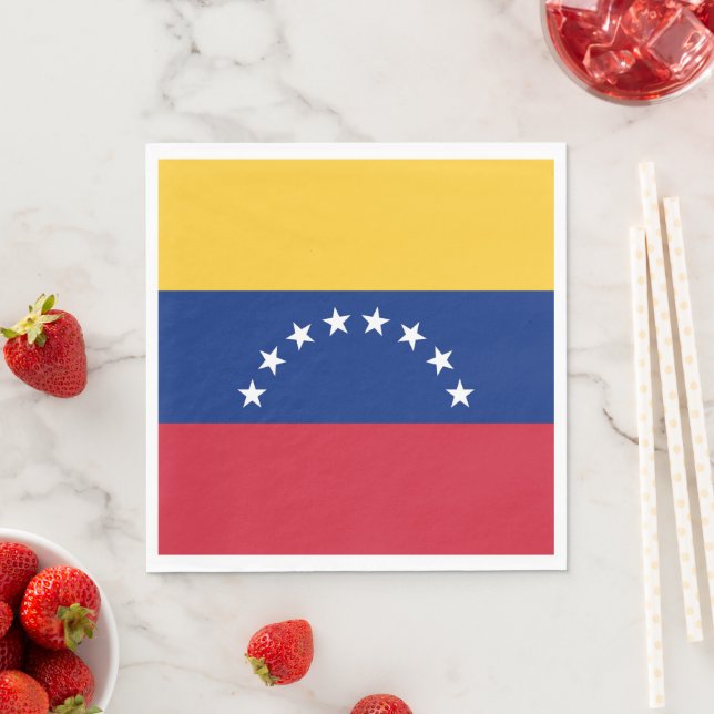 Venezuela flag napkins (Insitu)