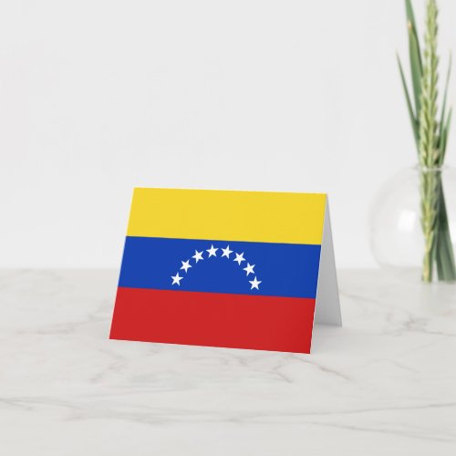 Venezuela Flag Notecard